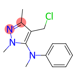 4-(chloromethyl)-N,1,3-trimethyl-N-phenyl-1H-pyrazol-5-amine
