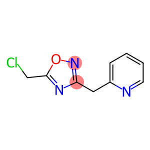 5-(chloromethyl)-3-(pyridin-2-ylmethyl)-1,2,4-oxadiazole