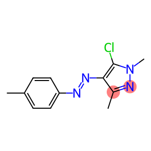 5-chloro-1,3-dimethyl-4-[2-(4-methylphenyl)diaz-1-enyl]-1H-pyrazole