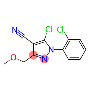 5-chloro-1-(2-chlorophenyl)-3-(methoxymethyl)-1H-pyrazole-4-carbonitrile