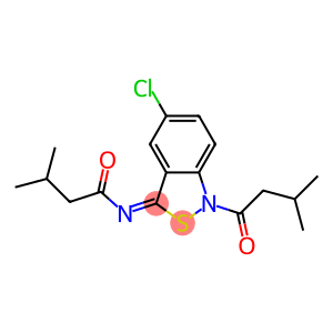 5-Chloro-1-isovaleryl-3(1H)-isovalerylimino-2,1-benzisothiazole