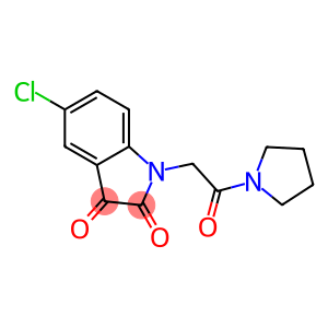 5-chloro-1-[2-oxo-2-(pyrrolidin-1-yl)ethyl]-2,3-dihydro-1H-indole-2,3-dione
