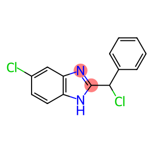 5-chloro-2-[chloro(phenyl)methyl]-1H-1,3-benzodiazole