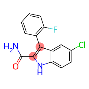 5-Chloro-3-(2-fluorophenyl)-1H-indole-2-carboxamide