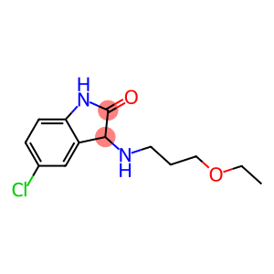 5-chloro-3-[(3-ethoxypropyl)amino]-2,3-dihydro-1H-indol-2-one