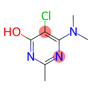 5-Chloro-6-(dimethylamino)-2-methylpyrimidin-4-ol, 5-Chloro-6-(dimethylamino)-4-hydroxy-2-methyl-1,3-diazine