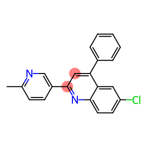 6-CHLORO-2-(6-METHYL-3-PYRIDYL)-4-PHENYLQUINOLINE