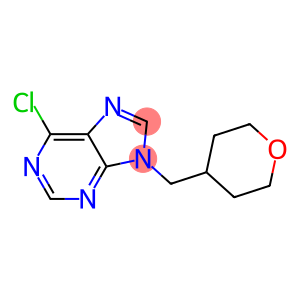 6-chloro-9-(tetrahydro-2H-pyran-4-ylmethyl)-9H-purine