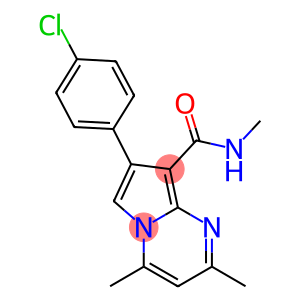 7-(4-CHLOROPHENYL)-N,2,4-TRIMETHYLPYRROLO[1,2-A]PYRIMIDINE-8-CARBOXAMIDE
