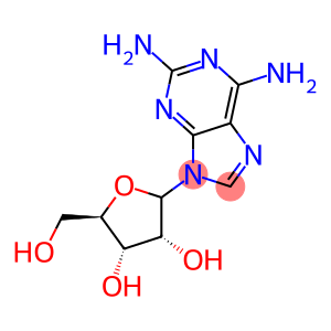 9-[-D-ribofuranosyl]-2,6-diaminopurine