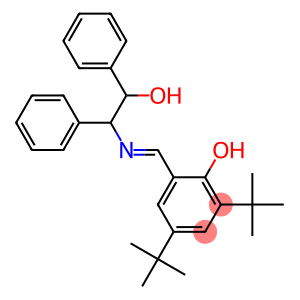 2,4-ditert-butyl-6-{[(2-hydroxy-1,2-diphenylethyl)imino]methyl}phenol