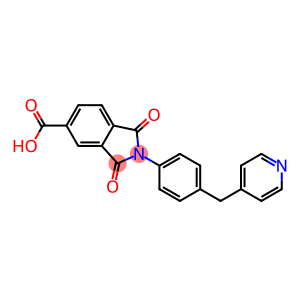 1,3-dioxo-2-[4-(4-pyridinylmethyl)phenyl]-5-isoindolinecarboxylic acid