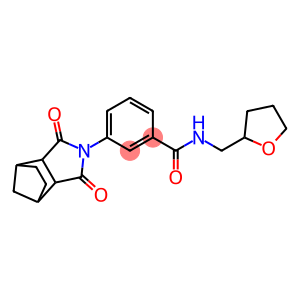 3-(3,5-dioxo-4-azatricyclo[5.2.1.0~2,6~]dec-4-yl)-N-(tetrahydrofuran-2-ylmethyl)benzamide