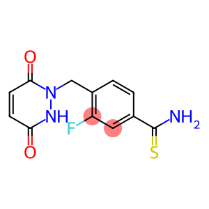 4-[(3,6-dioxo-3,6-dihydropyridazin-1(2H)-yl)methyl]-3-fluorobenzenecarbothioamide