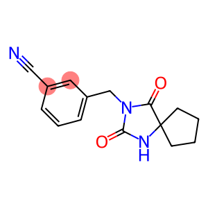 3-[(2,4-dioxo-1,3-diazaspiro[4.4]non-3-yl)methyl]benzonitrile