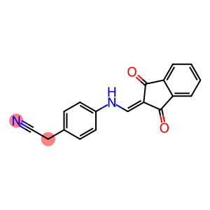 2-(4-{[(1,3-dioxo-1,3-dihydro-2H-inden-2-yliden)methyl]amino}phenyl)acetonitrile