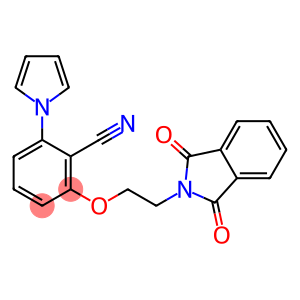 2-[2-(1,3-dioxo-1,3-dihydro-2H-isoindol-2-yl)ethoxy]-6-(1H-pyrrol-1-yl)benzenecarbonitrile