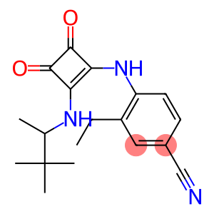 4-(3,4-dioxo-2-(1,2,2-trimethylpropylamino)cyclobut-1-enylamino)-3-ethylbenzonitrile