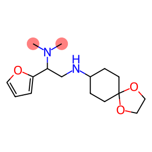 (2-{1,4-dioxaspiro[4.5]decan-8-ylamino}-1-(furan-2-yl)ethyl)dimethylamine