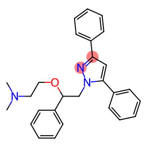 3,5-Diphenyl-1-[2-phenyl-2-[2-(dimethylamino)ethoxy]ethyl]-1H-pyrazole