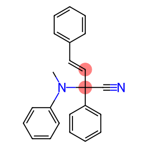 2,4-Diphenyl-2-(N-methylphenylamino)-3-butenenitrile