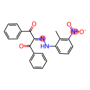 1,3-diphenylpropane-1,2,3-trione 2-({3-nitro-2-methylphenyl}hydrazone)