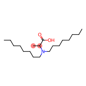 2-(Dioctylamino)propanoic acid