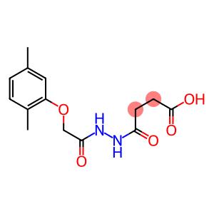 4-{2-[2-(2,5-dimethylphenoxy)acetyl]hydrazino}-4-oxobutanoic acid