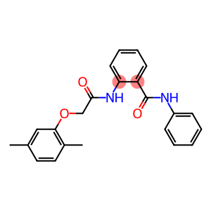 2-{[2-(2,5-dimethylphenoxy)acetyl]amino}-N-phenylbenzamide