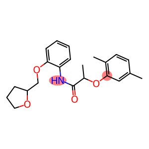 2-(2,5-dimethylphenoxy)-N-[2-(tetrahydro-2-furanylmethoxy)phenyl]propanamide