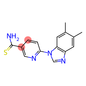 6-(5,6-dimethyl-1H-benzimidazol-1-yl)pyridine-3-carbothioamide