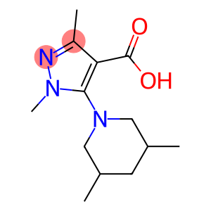 5-(3,5-dimethylpiperidin-1-yl)-1,3-dimethyl-1H-pyrazole-4-carboxylic acid