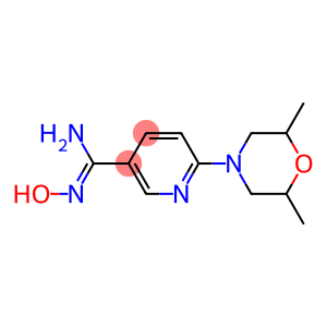 6-(2,6-dimethylmorpholin-4-yl)-N'-hydroxypyridine-3-carboximidamide