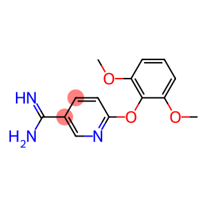 6-(2,6-dimethoxyphenoxy)pyridine-3-carboximidamide
