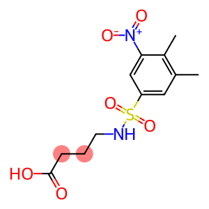 4-[(3,4-dimethyl-5-nitrobenzene)sulfonamido]butanoic acid