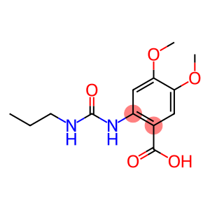 4,5-dimethoxy-2-[(propylcarbamoyl)amino]benzoic acid
