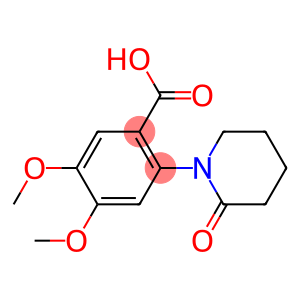 4,5-dimethoxy-2-(2-oxopiperidin-1-yl)benzoic acid