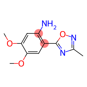 4,5-dimethoxy-2-(3-methyl-1,2,4-oxadiazol-5-yl)aniline