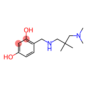 4-[({2-[(dimethylamino)methyl]-2-methylpropyl}amino)methyl]benzene-1,3-diol
