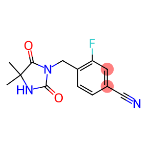 4-[(4,4-dimethyl-2,5-dioxoimidazolidin-1-yl)methyl]-3-fluorobenzonitrile