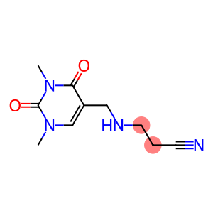 3-{[(1,3-dimethyl-2,4-dioxo-1,2,3,4-tetrahydropyrimidin-5-yl)methyl]amino}propanenitrile