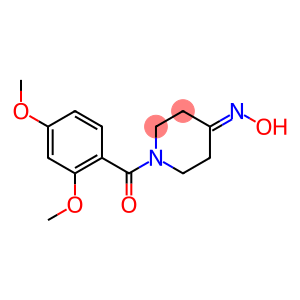 1-(2,4-dimethoxybenzoyl)piperidin-4-one oxime