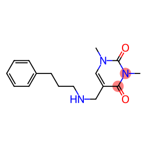 1,3-dimethyl-5-{[(3-phenylpropyl)amino]methyl}-1,2,3,4-tetrahydropyrimidine-2,4-dione