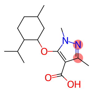 1,3-dimethyl-5-{[5-methyl-2-(propan-2-yl)cyclohexyl]oxy}-1H-pyrazole-4-carboxylic acid