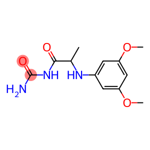 {2-[(3,5-dimethoxyphenyl)amino]propanoyl}urea