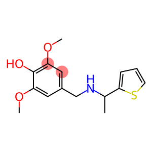 2,6-dimethoxy-4-({[1-(thiophen-2-yl)ethyl]amino}methyl)phenol