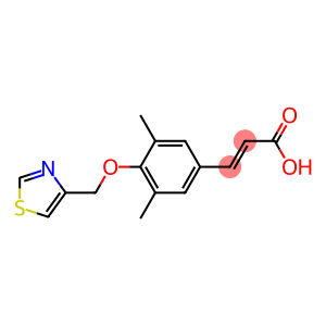 3-[3,5-dimethyl-4-(1,3-thiazol-4-ylmethoxy)phenyl]prop-2-enoic acid
