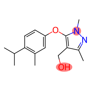 {1,3-dimethyl-5-[3-methyl-4-(propan-2-yl)phenoxy]-1H-pyrazol-4-yl}methanol