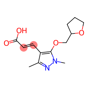 3-[1,3-dimethyl-5-(oxolan-2-ylmethoxy)-1H-pyrazol-4-yl]prop-2-enoic acid