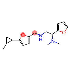[2-(dimethylamino)-2-(furan-2-yl)ethyl]({[5-(2-methylcyclopropyl)furan-2-yl]methyl})amine